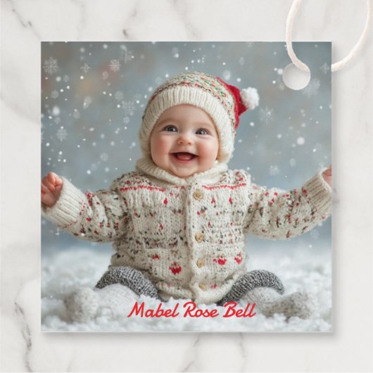 自分の初めてのクリスマス フェイバータグ (裏面)