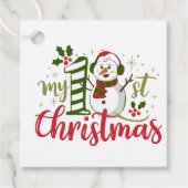 自分の初めてのクリスマス フェイバータグ (正面)
