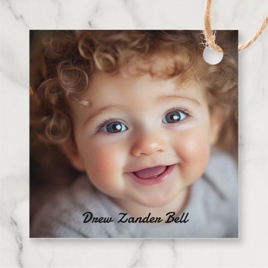 自分の初めてのクリスマス フェイバータグ (裏面)