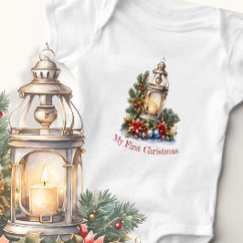 自分の初めてのクリスマス ベビーボディスーツ