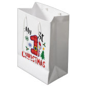 自分の初めてのクリスマス ミディアムペーパーバッグ (正面アングル)