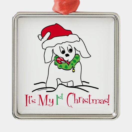 自分の初めてのクリスマス メタルオーナメント (正面)