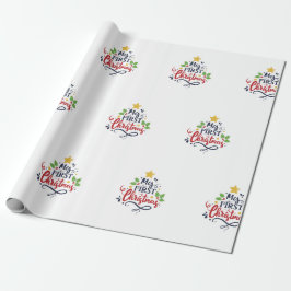 自分の初めてのクリスマス ラッピングペーパー