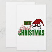 自分の初めてのクリスマス 便箋 (正面/裏面)