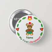 自分の初めてのクリスマス 缶バッジ (正面&裏面)