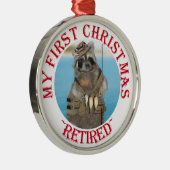 自分の初めてのクリスマス 退職した メタルオーナメント (右)