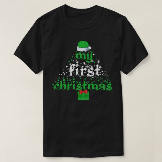 自分の初めてのクリスマス Tシャツ (デザイン正面)