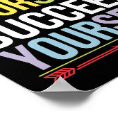 自分の力を強化やる気を起こさせる引用文 ポスター (角)