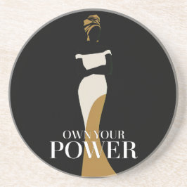 自分の力を所有：自信と恵みのポートレート コースター