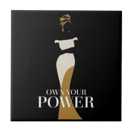 自分の力を所有：自信と恵みのポートレート タイル