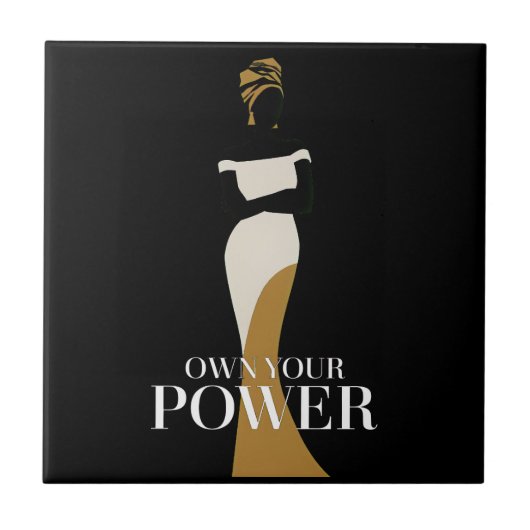 自分の力を所有：自信と恵みのポートレート タイル (正面)