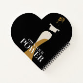 自分の力を所有：自信と恵みのポートレート ノートブック (裏面)