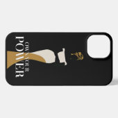 自分の力を所有：自信と恵みのポートレート iPhoneケース (裏面横)