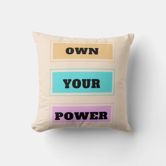 自分の力を持つ クッション (正面)