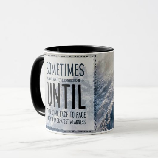 自分の力を発揮する マグカップ (正面左)