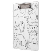 自分の動物園の動物に色を付ける クリップボード (左)