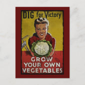 自分の勝利の庭を掘る ポストカード (正面)