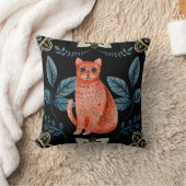 自分の北欧の赤い猫を作る クッション (ブランケット)