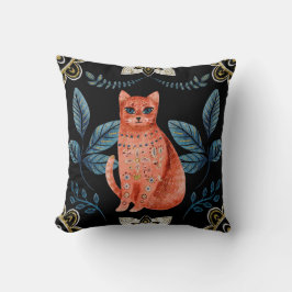 自分の北欧の赤い猫を作る クッション