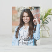 自分の卒業写真アナウンスカードを作成 案内状 (スタンド正面)