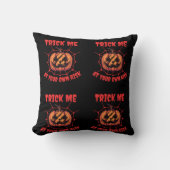 自分の危険を冒して怖いホラーおもしろいを騙す クッション (正面)