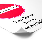 自分の危険信号を入力する ポスター (角)