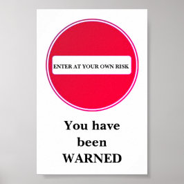 自分の危険信号を入力する ポスター