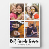 自分の友達を永遠最高のに作成4コラージュ フォトプラーク (正面)