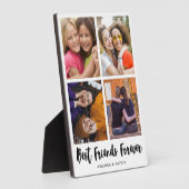 自分の友達を永遠最高のに作成4コラージュ フォトプラーク (側面)
