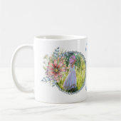 自分の叔母最高のを2枚の写真マグカップにする コーヒーマグカップ (左)