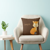 自分の可愛いウッドランドをパーソナライズベビーキツネ クッション (椅子)