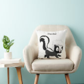 自分の可愛いウッドランドベビースカンクをパーソナライズ クッション (椅子)