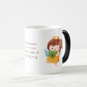 自分の可愛いクリスマス天使を作成 モーフィングマグカップ (正面右)