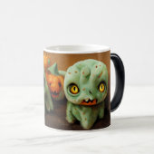 自分の可愛いハロウィンモンスターを作る モーフィングマグカップ (正面右)