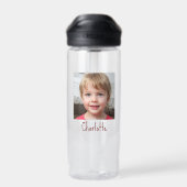 自分の可愛いフォトガール名を作成 ウォーターボトル (背面)