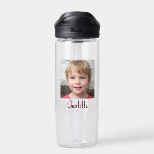 自分の可愛いフォトガール名を作成 ウォーターボトル (背面)