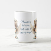 自分の可愛いブルネットの女の子クリスマスエンジェルを作成 モーフィングマグカップ (中央)