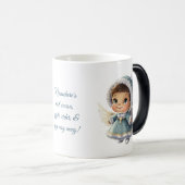 自分の可愛いベビーガールエンジェルクリスマスを作成 モーフィングマグカップ (正面右)