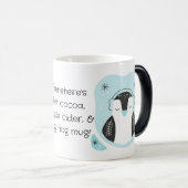 自分の可愛いペンギンを作るブルークリスマス モーフィングマグカップ (正面右)