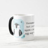 自分の可愛いペンギンを作るブルークリスマス モーフィングマグカップ (正面左)