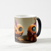 自分の可愛いモンスターを作成するTrio モーフィングマグカップ (正面右)