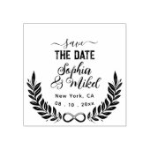 自分の可愛いラウンドを作成する日付の結婚保存 ラバースタンプ (インプリント)