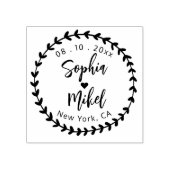 自分の可愛いラウンドを作成する日付の結婚Rを保存 ラバースタンプ (インプリント)