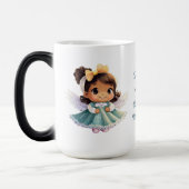 自分の可愛いラテンアメリカ系女性・クリスマスエンジェルを作成 モーフィングマグカップ (左)