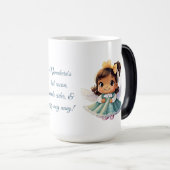 自分の可愛いラテンアメリカ系女性・クリスマスエンジェルを作成 モーフィングマグカップ (正面右)