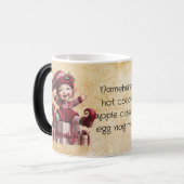 自分の可愛いヴィンテージのクリスマス格言を作成 モーフィングマグカップ (正面左)