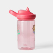 自分の可愛い人魚の女の子の名前を作成 ウォーターボトル (右面)