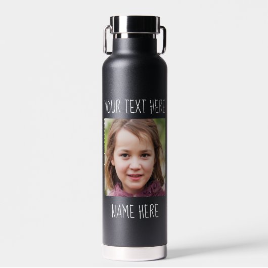 自分の可愛い子の写真を作成 ウォーターボトル (正面)