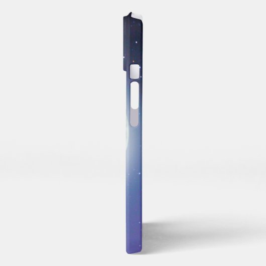 自分の可愛い狼の吠え声を作り出す | Blue Moon Sky iPhoneケース (左側面)