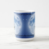 自分の可愛い狼の吠え声を作り出す | Blue Moon Sky on モーフィングマグカップ (中央)